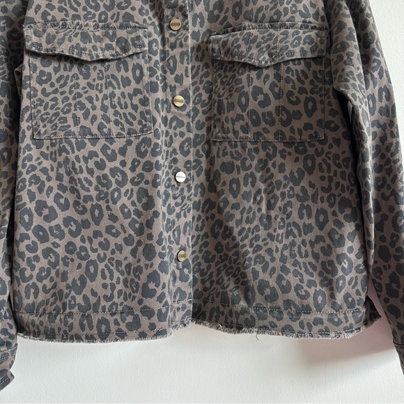 Sanctuary Leopard Animal Print Snap Front Jacket - Picture 5 of 11